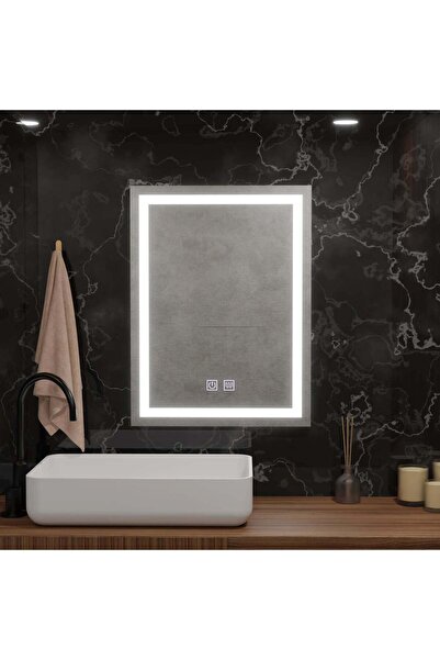 La Cucu Oglinda LED Rectangulara, 60x80cm, Edge LUMINOUS Touch, Sistem Dezabu...