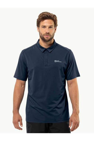 Jack Wolfskin Tricou polo Delgami bleumarin (1809801-1010) Bărbați