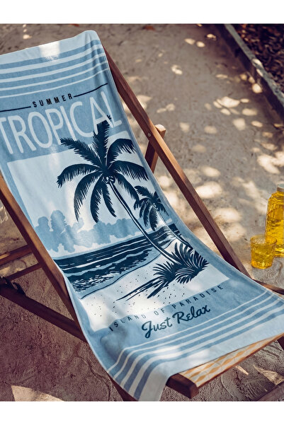 LC Waikiki Prosop de plajă din bumbac imprimat 70x150 cm
