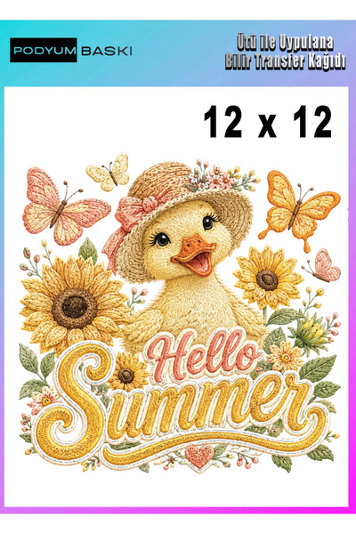 podyum baskı Iron-On Textile Children's Duck Dtf Printing T-Shirt Printing De...