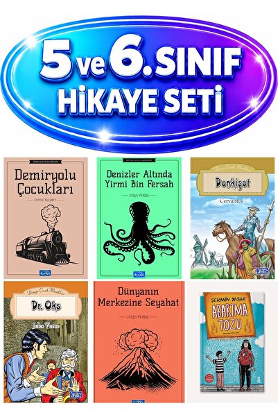 Genç Timaş ORTAOKUL 6 KİTAP SET Abartma Tozu Dr. Oks Dünyanın Merkezine Seyah...