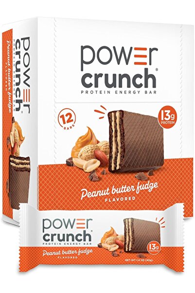 power crunch ألواح بروتينية طاقة بالبروتين، بنكهة زبدة الفول السوداني، 1.4 أو...
