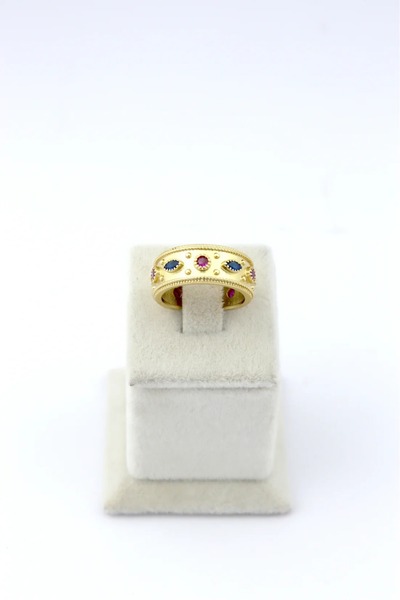 Haziran Accessory, Colorful Gold Ring