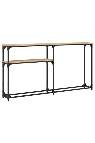 vidaxl Măsuță consolă, stejar sonoma, 145x22,5x75 cm, lemn prelucrat