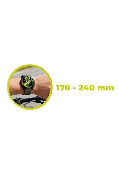 Mobile Origin Curea de ceas din silicon Easy Strap 20mm pentru Garmin, Verde închis