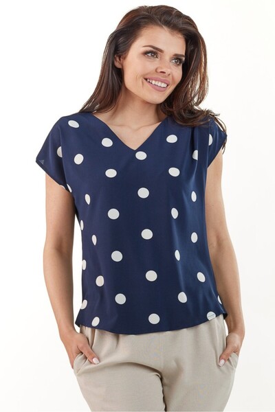 Awama Bluza Dama, Awama, Poliester, Bleumarin, A215, S