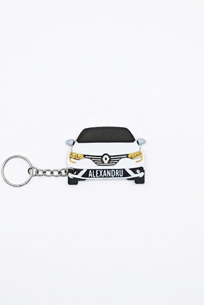 ChillOutlet Breloc Renault Megane 4 personalizat cu prenumele Alexandru 6,4x5cm
