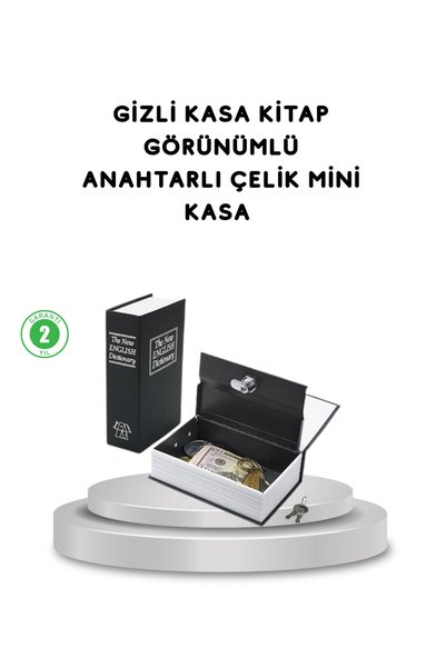 markentegra Gizli Kitap Kasa – Metal Gövdeli, Anahtarlı