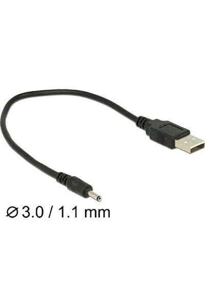 DELOCK 0.27μ Καλώδιο USB 2.0 Τύπου A αρσενικό σε DC (83793)
