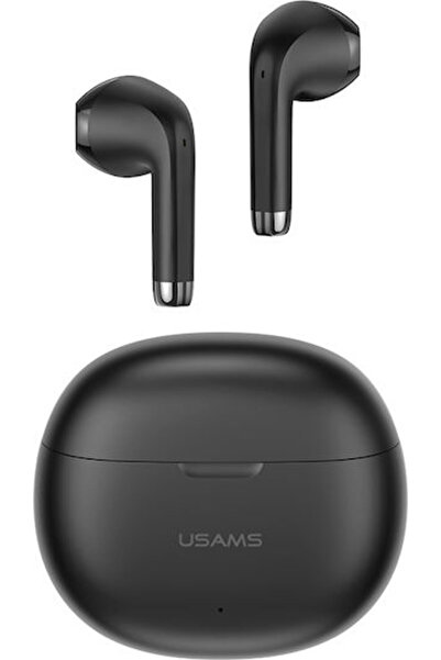Usams YO17 Ακουστικά Bluetooth Handsfree με Θήκη Φόρτισης Μαύρα