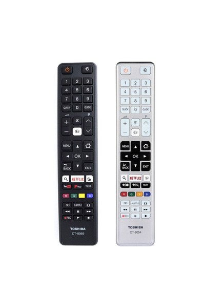 Toshiba CT‑8054 / RC48120 Γνήσιο Αυθεντικό Τηλεχειριστήριο για LED/LCD Τηλεορ...