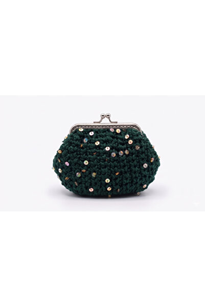JADDA Handmade Daily Knitted Wallet Macrame Sequin Thread