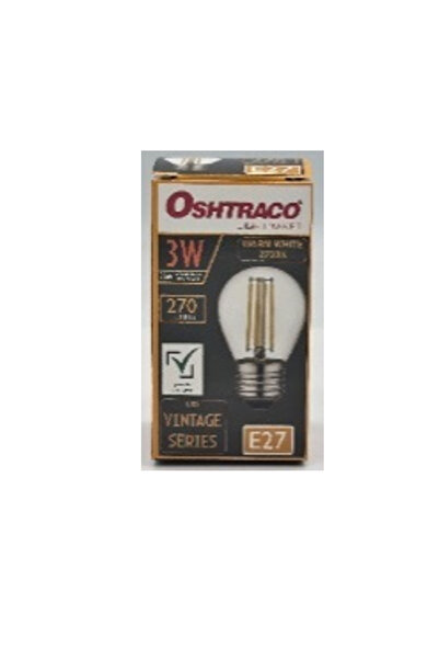 Oshtraco 3 Watt P45 LED Bulb Vintage Filament E27