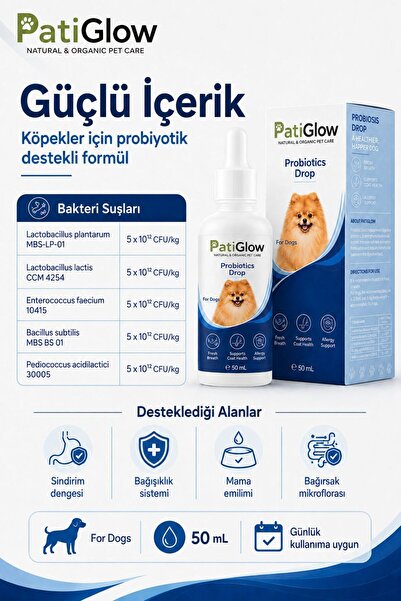 Pati Glow Köpekler İçin Probiyotik Damla 50ml
