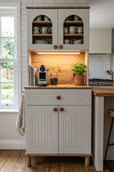 Wood House LATTE KAHVE KÖŞESİ ÇOK AMAÇLI DOLAP