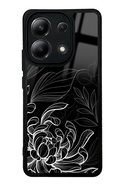 Spoyi حافظة هاتف لامعة بتصميم أوراق شجر ضوء القمر لهاتف Xiaomi Redmi Note 13 4G