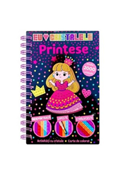 Editura Flamingo GD Prințese - Activități cu cristale, - Editura Flamingo