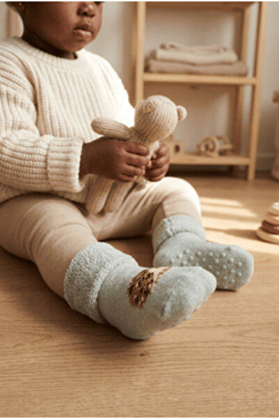 Katia&Bony Baby Patterned Towel Socks Green