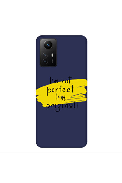Other Xiaomi Redmi Note 12s I m not perfect Dark blue Colored Silicone TPU Θήκη