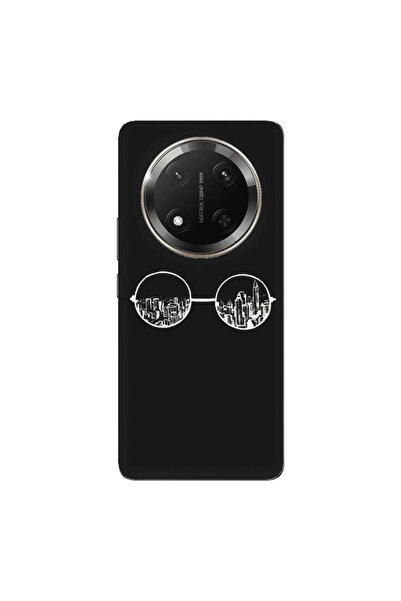 Other Honor Magic 7 Lite Sunglasses Black Colored Silicone TPU Θήκη