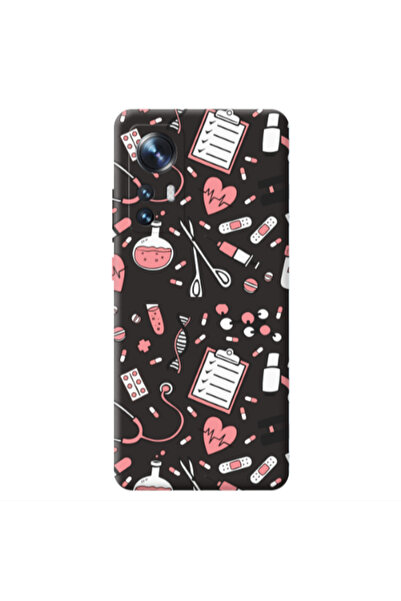 Other Xiaomi Mi 12 Laboratory Black Colored Silicone TPU Θήκη