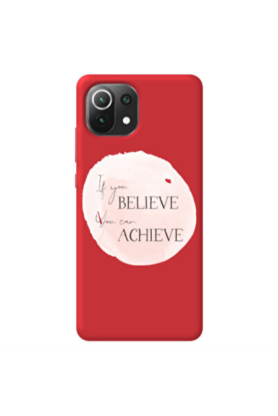 Other Xiaomi Mi 11 Lite If You Believe Red Colored Silicone TPU Θήκη