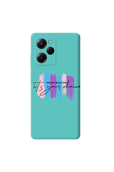 Other Xiaomi Poco X5 Pro One Day Or Day One Turquoise Colored Silicone TPU Θήκη