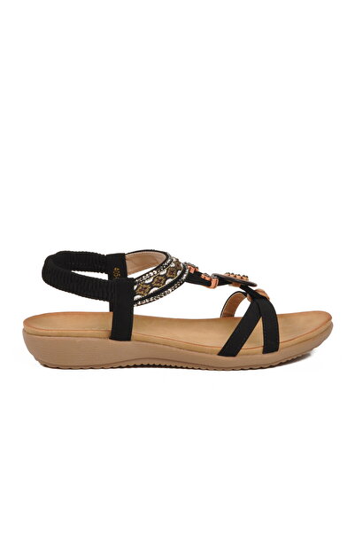 AYAKMOD Black Lightweight Soft Sole Women's Sandals 4054 Z