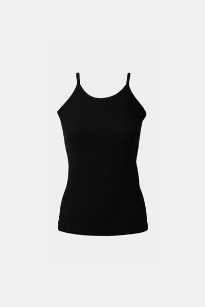 silver&fashion Thin Strap Crop Tank Top