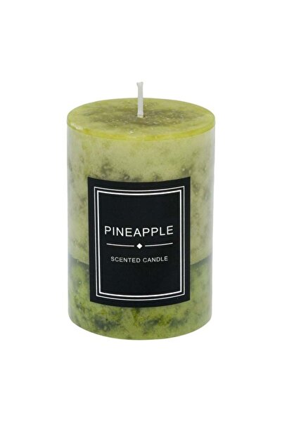 OEM Lumânare Decorativă Verde, Lumină Caldă și Atmosferă Relaxantă, Ø6.8 x 10cm
