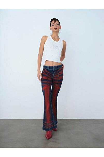 Loft Long Flare Slim Fit Women's Trousers