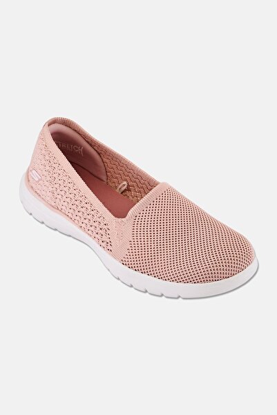 SKECHERS Women Go Flex Slip On Outdoor Shoes, Pink