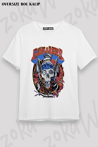 ZOKAWEAR Μπλουζάκι Unisex με άνετη εφαρμογή Guns N Roses v58 με στάμπα