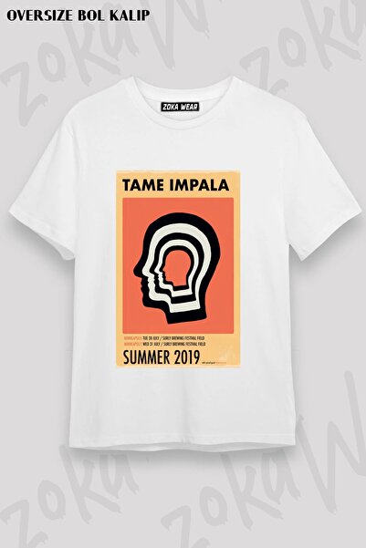 ZOKAWEAR Μπλουζάκι Unisex Loose Fit με στάμπα Tame Impala v3
