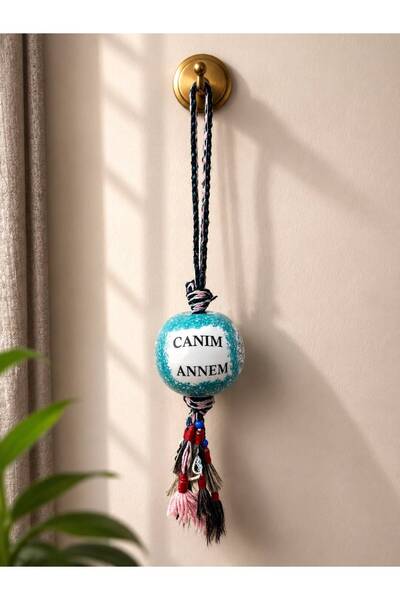 "Canım Annem" Yazılı Dekoratif Sarkaç Top