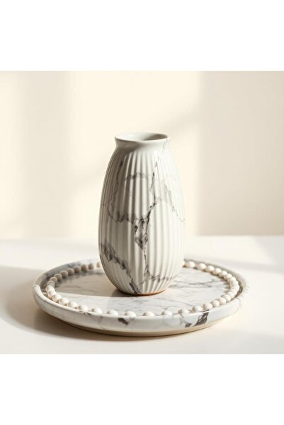 MIEREA DACIEI Vază Ceramică Handmade — Marmură