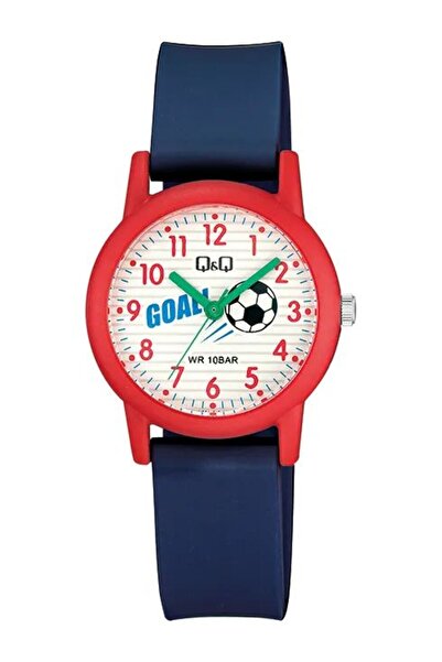 Q&Q Children's Navy Blue Football Ball Patterned Plastic Cord Patterned Dial ...