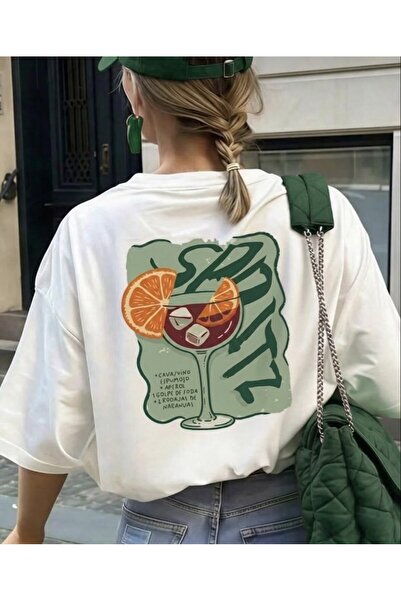 LELVANİ TRICOU DE DAMĂ ROZ CU IMPRIMEU APEROL SPRITZ BEVERAGE