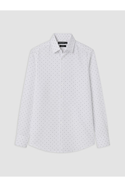 LC Waikiki Cămașă pentru bărbați cu imprimeu slim fit