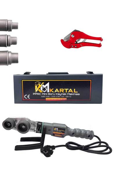 Kartal 600 Watt PPRC Plastik Boru Kaynak Makinesi Makaslı Set
