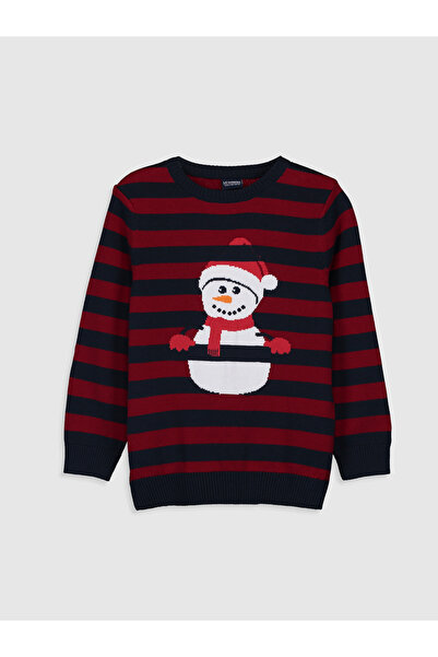 LC Waikiki Pulover subțire din tricot pentru băieți, cu guler rotund, cu mode...