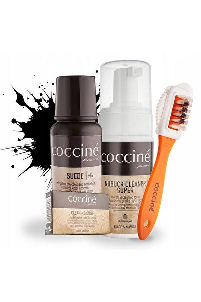 Coccine Kit de curatare, Coccine, Suede Renovator, 75ml, 4 in 1, negru, inclu...