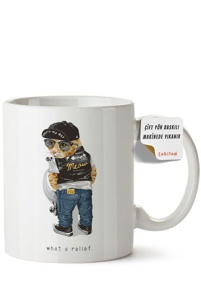 ET ERTAPASSAGE original creative designs Cat Design Printed Porcelain Mug (Do...