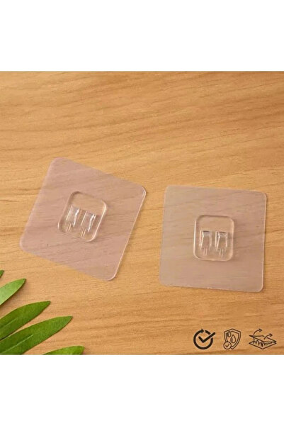 Livenda Transparent Adhesive Wall Hanger - Practical Organizer with Double Ho...
