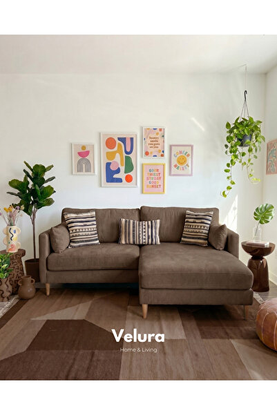 Velura Home & Living Pamela Köşe Koltuk - Kahve