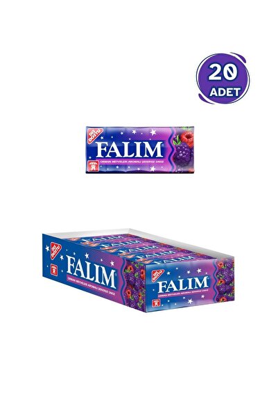 Falım Falım Orman Meyveleri Aromalı Sakız 7 gr - 20 Adet