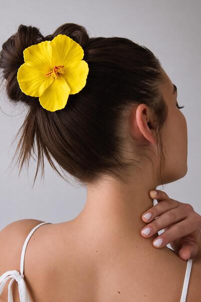 New Obsessions Tropical Flower Pens Hair Clip