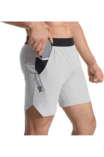 OEM Shorts Sportivi Bărbați Lungi Ușori Pentru Fitness Cu Două Buzunare Later...