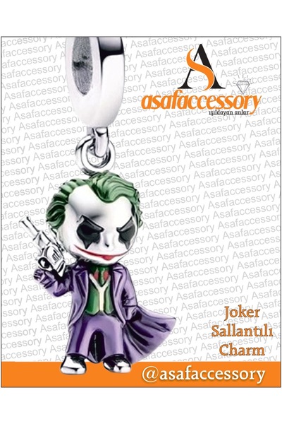 asaf Joker Dangling Charm |   Asafaccessory