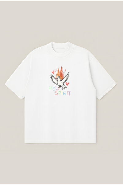 Moon Dancer Μπλουζάκι Holy Spirit Oversize Boxy Cut Unisex 100% Βαμβακερό με ...